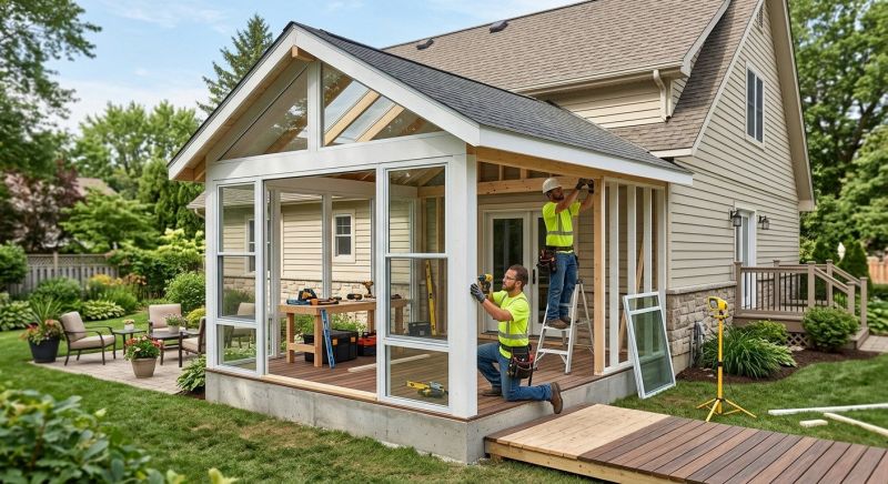 Enclosed Porch Installation in Knoxville, TN