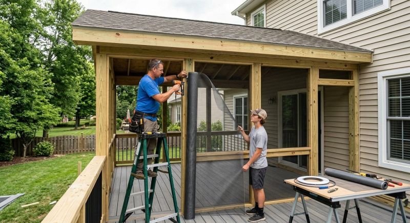 Porch Enclosure Installation in Knoxville, TN