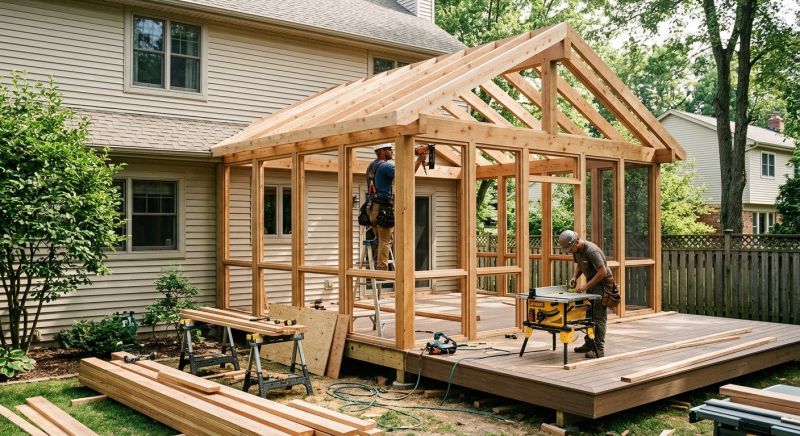 Deck Enclosure Installation in Austin, TX