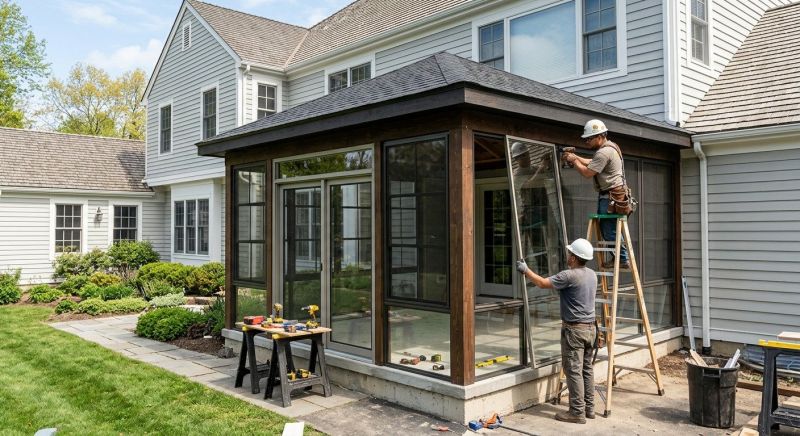 Enclosed Porch Installation in Dallas, TX