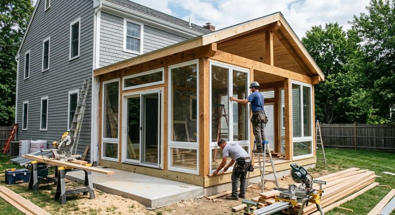 Porch Enclosure Installation in Charlotte, NC
