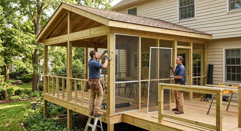 Screened In Porch Installation in Charlotte, NC